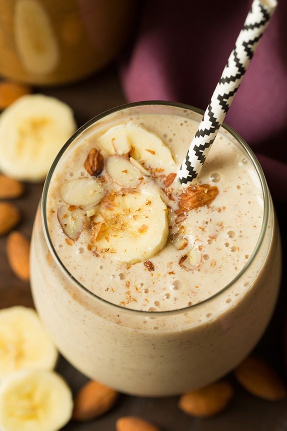 Banana Almond Flax Smoothie